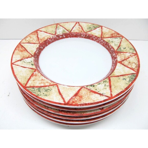 Dansk Travatine Rust Set Of 6 Discontinued Vintage 7 1/4" Bread Plates   1997 - Picture 8 of 10